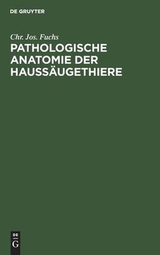 Pathologische Anatomie Der Haussäugethiere