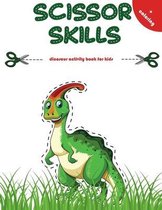 Dinosaur scissor skills activity book