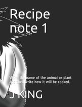 Recipe note 1