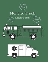 Monster Truck Coloring Book For Kids Ages 2-6