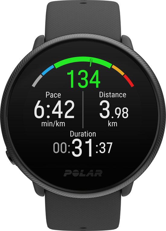 Polar Ignite 2 Smartwatch Sportwatch Activity Tracker Black/Pearl S-L - Polar