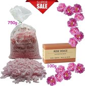 De favorite Le Serail Marseille zeepvlokken Rozen 750g | Zeep met karitéboter rose douce 100g Savon du midi