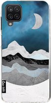 Casetastic Samsung Galaxy A12 (2021) Hoesje - Softcover Hoesje met Design - Mountain Night Print