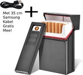 sigarettenhouder |sigaretten box | sigaretten doosje met aansteker | sigaretten opbergdoosje | sigaretten doosje 20 stuks |sigaretten koker | sigaretten doosje metaal | sigaretten