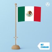 Tafelvlag Mexico 10x15cm | met standaard