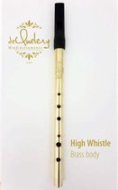 deQuelery Artist-series High B Tin whistle - Messing