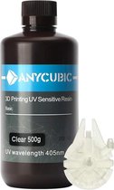 Anycubic - SLA 3D printer - UV resin - 0,5 liter - doorzichtig/clear