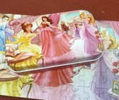 Houten puzzel in blik 60pcs Princess
