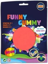 Funny Gummy | Johntoy | Air Foam Clay | Neon | 50 Gram | Oranje