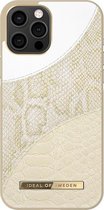 iDeal of Sweden Fashion Case Atelier voor iPhone 12 Pro Max Cream Gold Snake