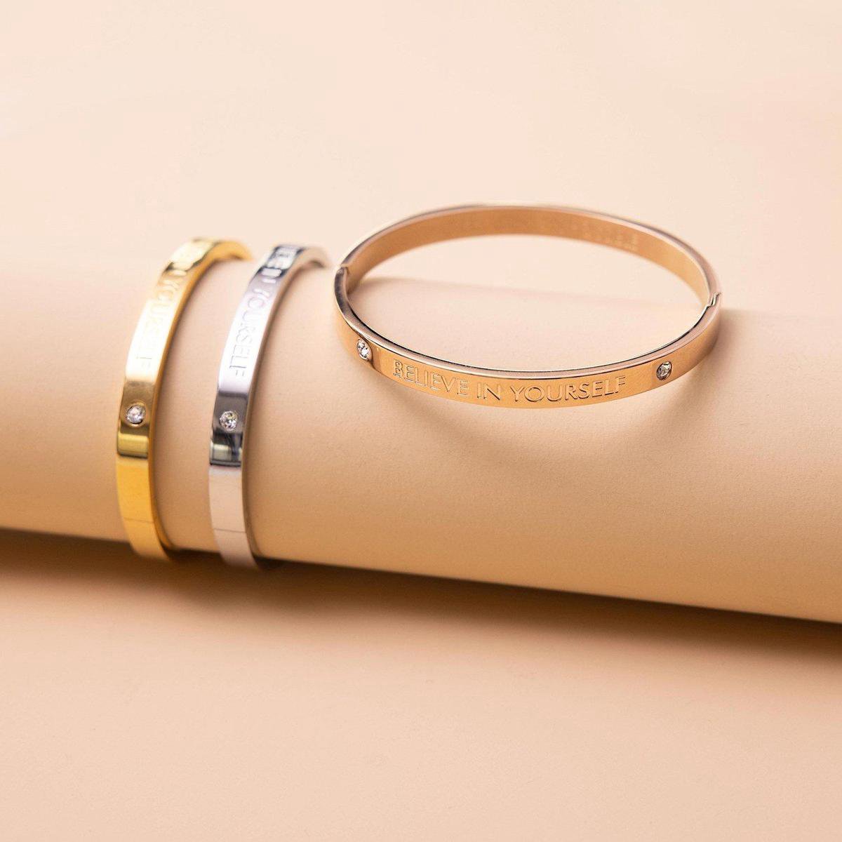 Guess Dames armband bangle Believe in yourself Staal Bangle Cadeau Stijlvol . bol