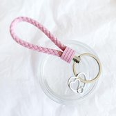 Sleutelhanger - Roze - Harten - Liefde - Love - Sport - Hanger - Leer - Paars - Zwart - Blauw - Rood - Oranje - Geel