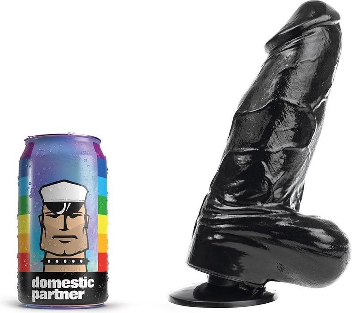 Domestic Partner - Panzer Medium - Dildo - 21 x 6 cm - Zwart