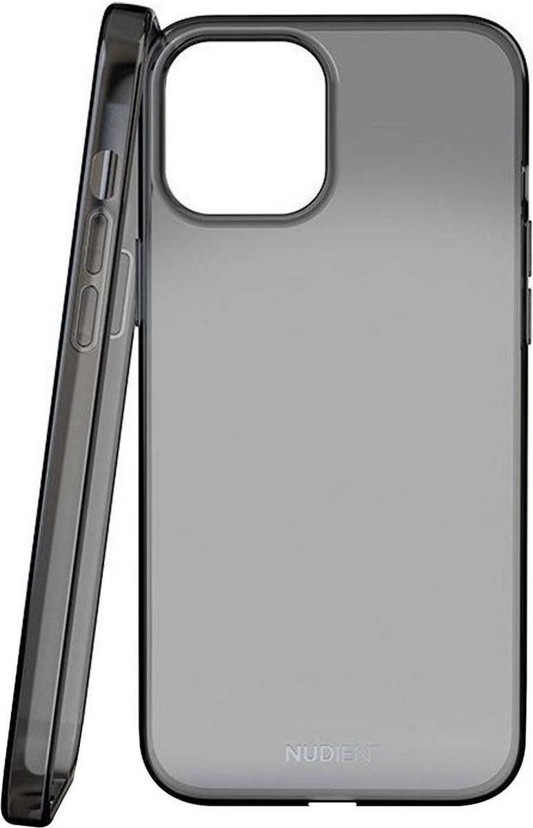 Nudient Thin Glossy Case Apple iPhone 12 Pro Max - Zwart - Transparant