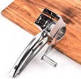 Kaasrasp, 3 stuks, met 2 snijtrommels, keukenhulp voor kaas en noten, knoflook, gember, wortel,roestvrij staal,Multifunctionele Rotary Kaasrasp, Noot Groente Shredder, Food Grade R
