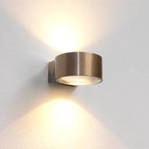 Wandlamp Hudson Brons - Ø11cm - LED 2x4W 2700K 2x360lm - IP20 > wandlamp binnen brons | wandlamp brons | muurlamp brons | led lamp brons | sfeer lamp brons | design lamp brons
