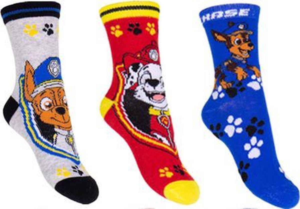 PAW Patrol - Sokken - pack 1 - 3 pack - Maat 31-34