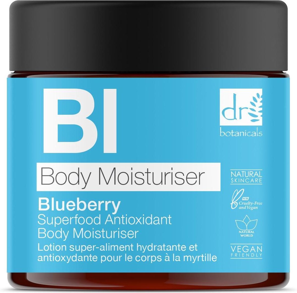 Goedkoopste Dr Botanicals – Blueberry – Superfood Antioxidant Body Moisturiser – 60 ml
