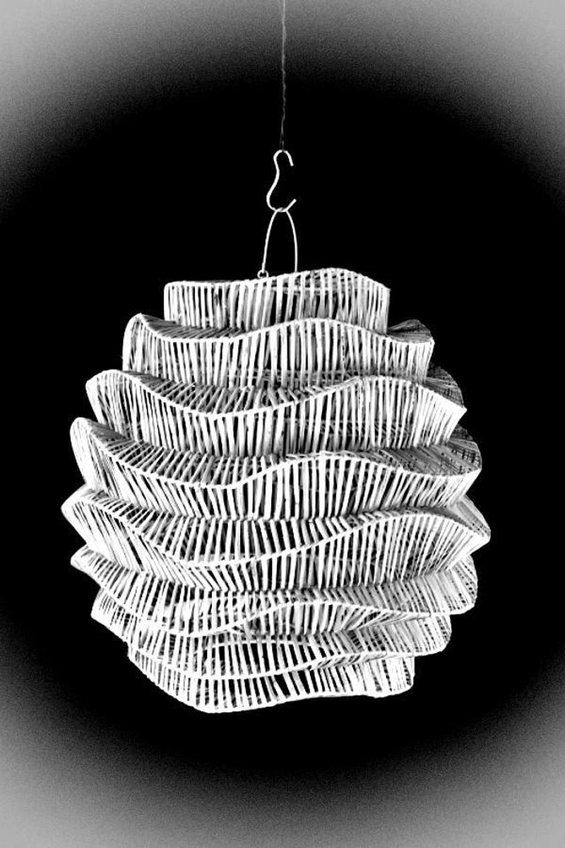 Handmade Design lamp Hanglamp Tokyo Naturel Rotan woonkamer Slaapkamer Ø 50 cm