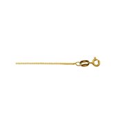 YO&NO - Ketting - Goud  - Venetiaans - 0.8mm - 38cm - Sieraden vrouw - Heren - 14k - 585 Goud