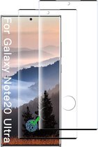 Geschikt voor Samsung Galaxy Note 20 Ultra - 2 Pack tempered glass / Screen Protector Zwart