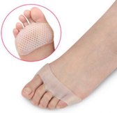 1Pair Honeycomb Forefoot Metatarsal Pads - 2 Stks/paar Siliconen - Comfortabele Teen Bretels - likdoorn - eeltknobbels -3-Gaten - scheve  Voet Teen Braces - Voor Voetverzorging