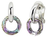 Traveller - Oorclips - Hanger - Swarovski crystals - Zilverkleurig - 157423