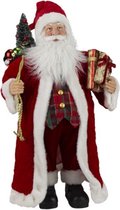 Kerstfiguur - Kerstman - Rood - Extra groot - 91cm - Interieur - Versiering - Kerstversiering