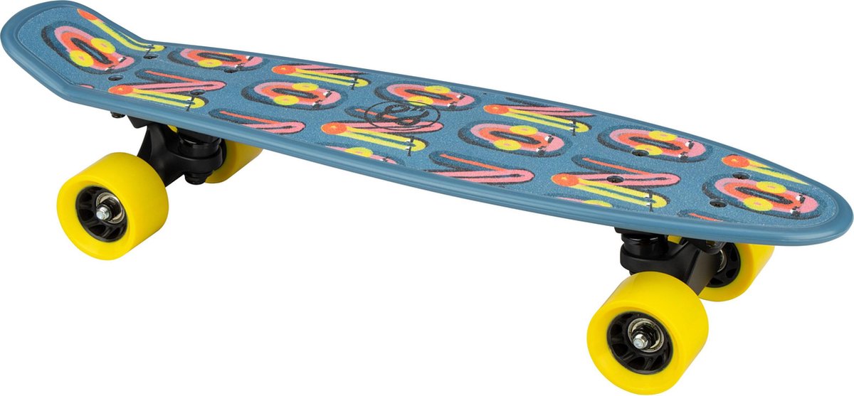 Nijdam FlipGrip Skateboard - Gamester - Blauw/Geel — afbeelding 3