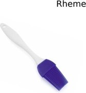 Keukenkwast - Siliconen - Ergonomisch Handvat - 17.5 cm - Blauw - Rheme