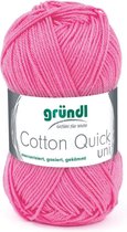 Gründl Cotton Quick Uni | Framboos | 5 bollen | kleur: 107