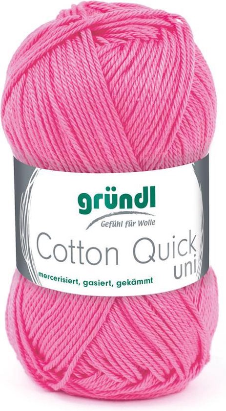 Gründl Cotton Quick Uni | Framboos | 5 len | kleur: 107