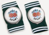 Kniebeschermers Voor Kind - Kniebeschermers Voor Baby - Kruipbeschermers Met Kussen - Anti Slip - Girls Sport Print - 0-3 jaar