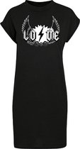 T-Shirt Dress Love Black - Pinned By K - S