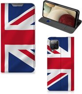 Stand Case Geschikt voor Samsung Galaxy A12 Telefoonhoesje Groot-Brittannië Vlag