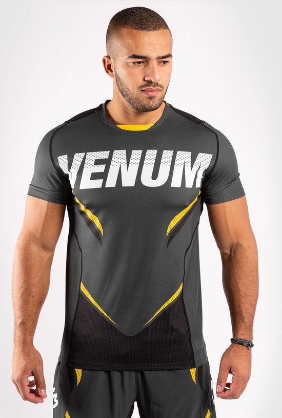 Venum ONE FC Impact Dry Tech T-shirt Grijs Geel Kies uw maat: M