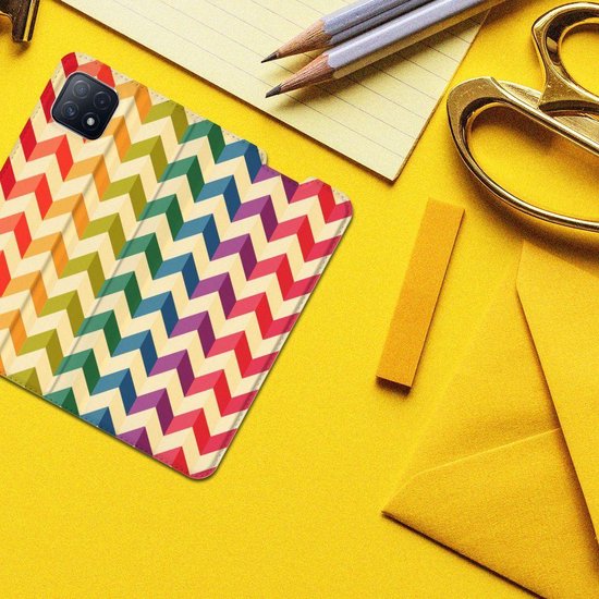 Etui Smartphone OPPO A73 5G Belle Etui Téléphone Couleur Zigzag