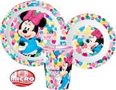 Disney Minnie Mouse ontbijtset - servies - 3 delig - magnetron bestendig