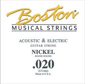 Boston BEN-020 - Gitaarsnaren - Akoestische gitaar - Nickel roundwound .020