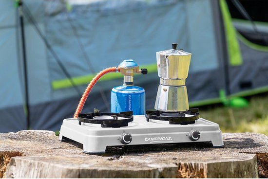 Campingaz Camping Cook CV Camping Kooktoestel - kampeer kooktoestel 2 pits - 2x 1800 Watt - zilvergrijs van Campingaz — afbeelding 5