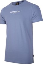 Cavallaro Napoli - Heren T-Shirt - Albaretto - Medium Blauw  - Maat S