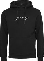 Populair - Mannen - Heren - Modern - Streetwear - Urban - Nieuw - Heren Hoodie - Pray EMB Hoody zwart