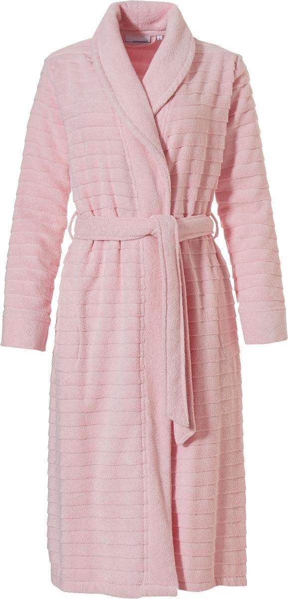 Dames overslag badjas roze