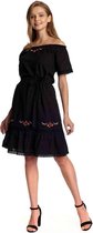 Vive Maria Korte jurk -M- Boho Black Dream Zwart