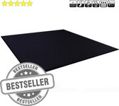 Sportvloer fitness rubber tegel | 100x100cm - 1.1cm dik - zwart | Pakket van 10 stuks