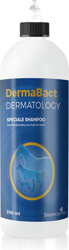 DermaBact 200ml - Hypoallergene, milde desinfecterende en herstellende shampoo.