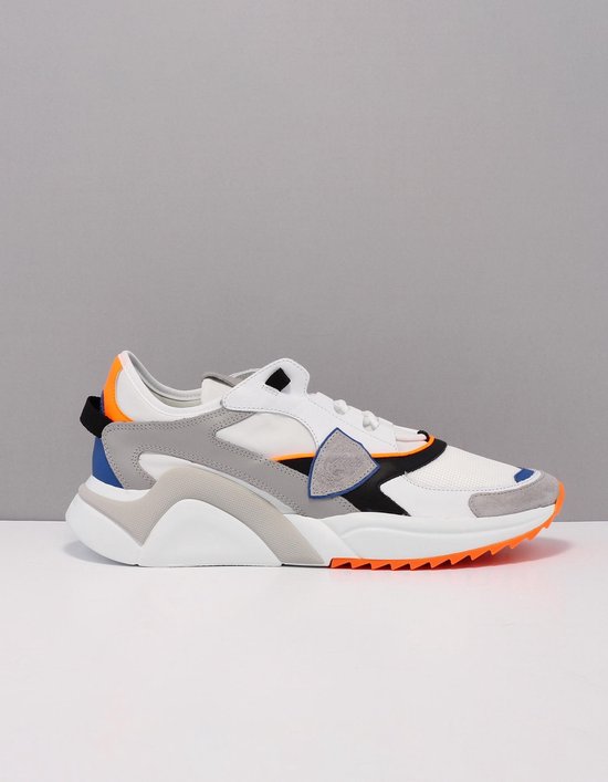 Philippe Model ezlu-eze sneakers heren wit wit wf03 neon-blanc leer 45 | bol