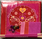 12 delige Foto/Scrapbook set Valentijn Liefde