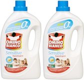 Omino Bianco Sensitive vloeibaar Wasmiddel - 2 x 2l (80 wasbeurten)