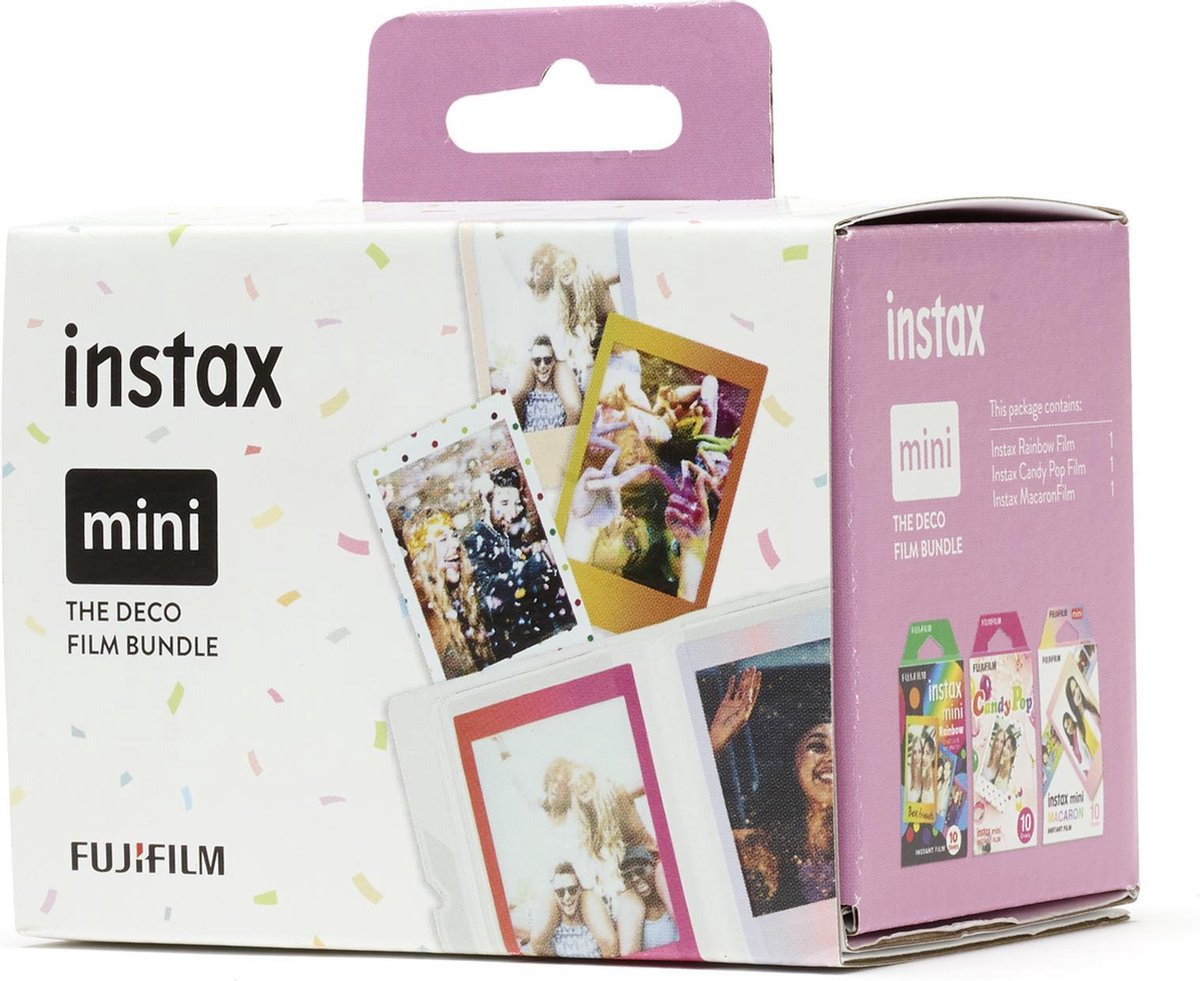 Fujifilm Instax Mini Deco Film Bundel - 3 x 10 stuks - Fujifilm